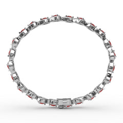 Decorated Ruby and Diamond Bracelet 