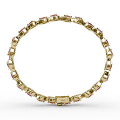 Decorated Ruby and Diamond Bracelet 