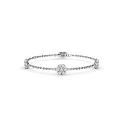 Magnolia Diamond Station Bracelet