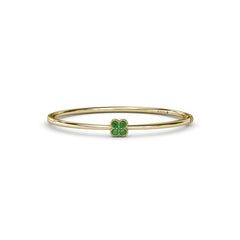 Magnolia Emerald Bangle