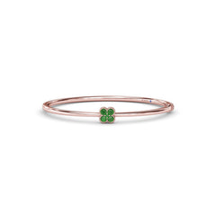 Magnolia Emerald Bangle