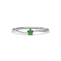 Magnolia Emerald Wave Bangle
