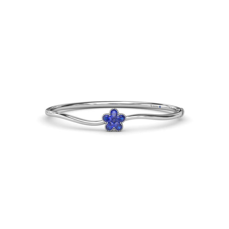 Magnolia Sapphire Wave Bangle