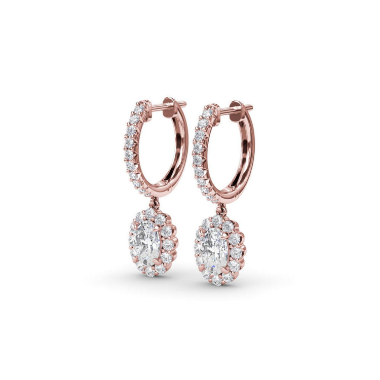 Dazzling Diamond Drop Earrings
