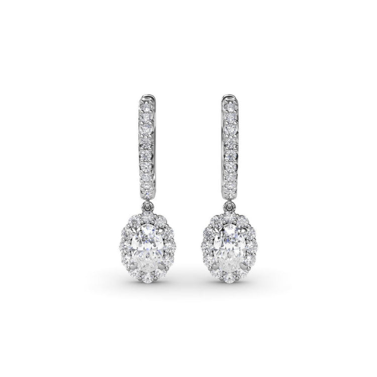 Dazzling Diamond Drop Earrings