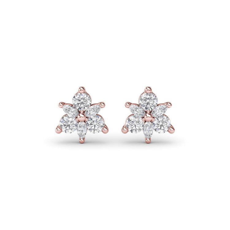 Trio Stud Diamond Earrings