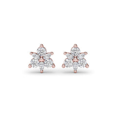 Trio Stud Diamond Earrings