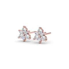 Trio Stud Diamond Earrings