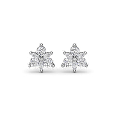 Trio Stud Diamond Earrings