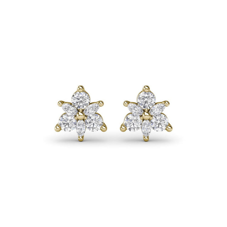 Trio Stud Diamond Earrings