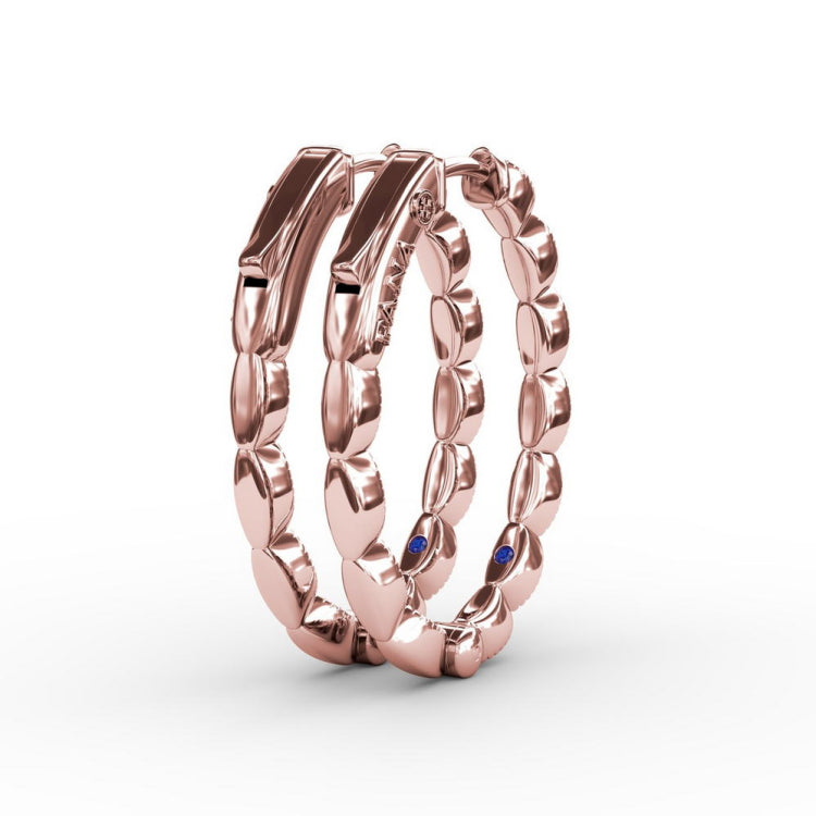 Flawless Filigree Diamond Hoops 