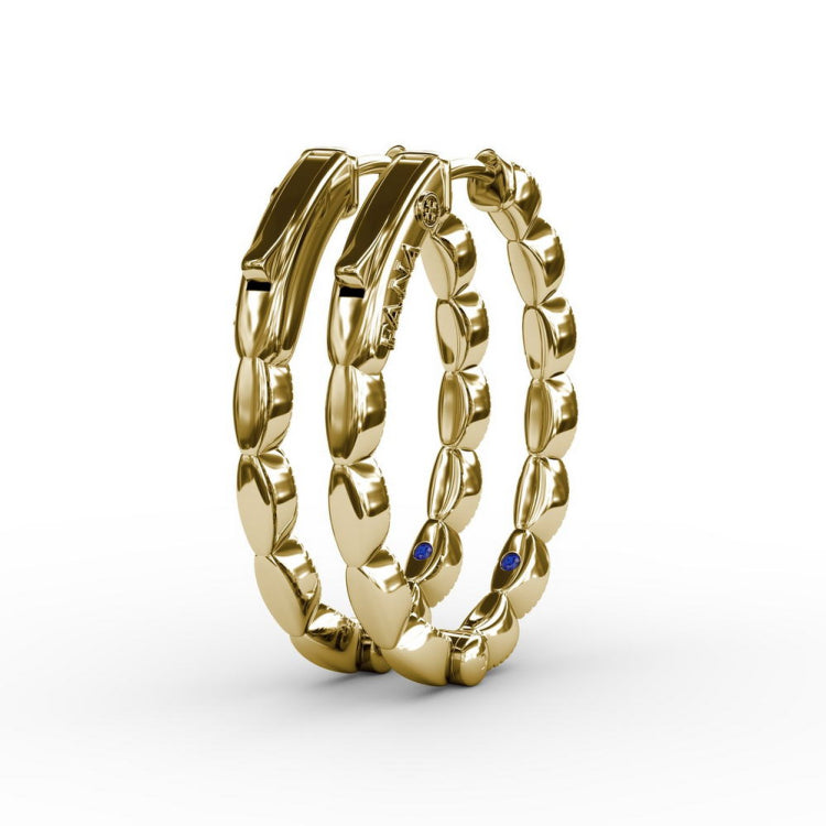 Flawless Filigree Diamond Hoops 