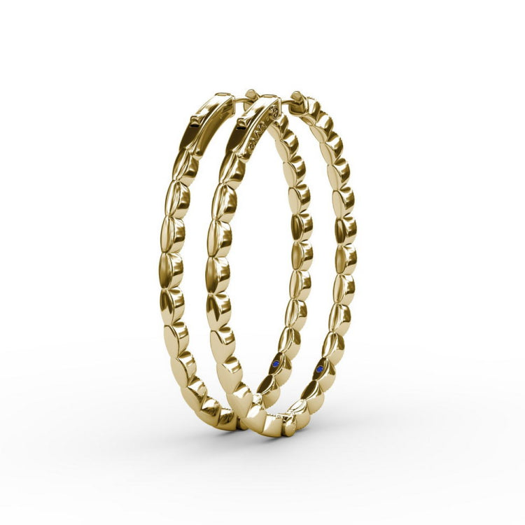 Flawless Filigree Diamond Hoops 