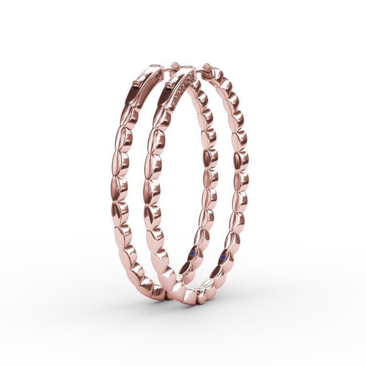 Flawless Filigree Diamond Hoops 