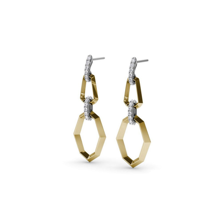 Lynq Geometric Drop Earrings