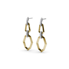 Lynq Geometric Drop Earrings