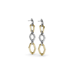 Lynq Geometric Long Drop Earrings