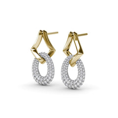 Lynq Oval Drop Earrings