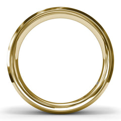 Sandblast Finish Bevel Edge Men's Band