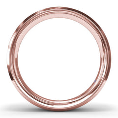Sandblast Finish Bevel Edge Men's Band