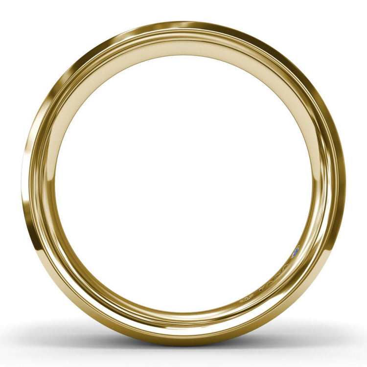 Sandblast Finish Bevel Edge Men's Band