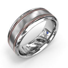 Sandblast Finish Men's Band
