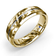 High Polish Bevel Edge Men's Band