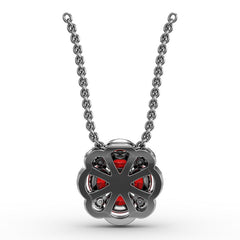 Love in Bloom Ruby and Diamond Pendant 