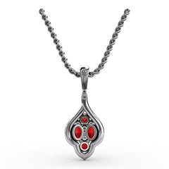 Precious Ruby and Diamond Pendant 