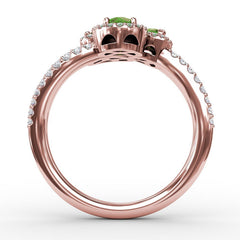 Feel The Elegance Emerald and Diamond Ring 