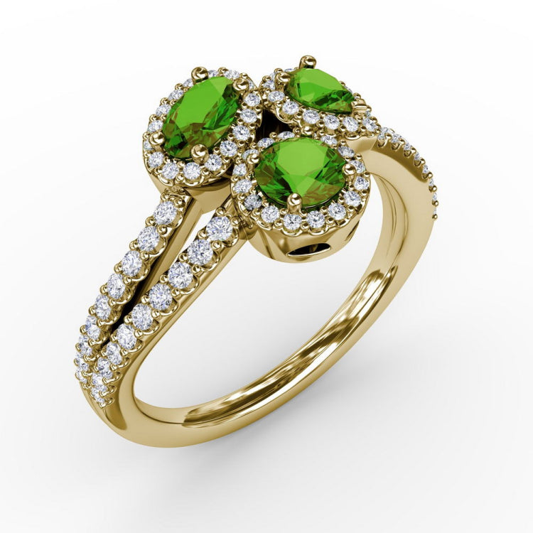 Feel The Elegance Emerald and Diamond Ring 