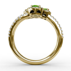 Feel The Elegance Emerald and Diamond Ring 