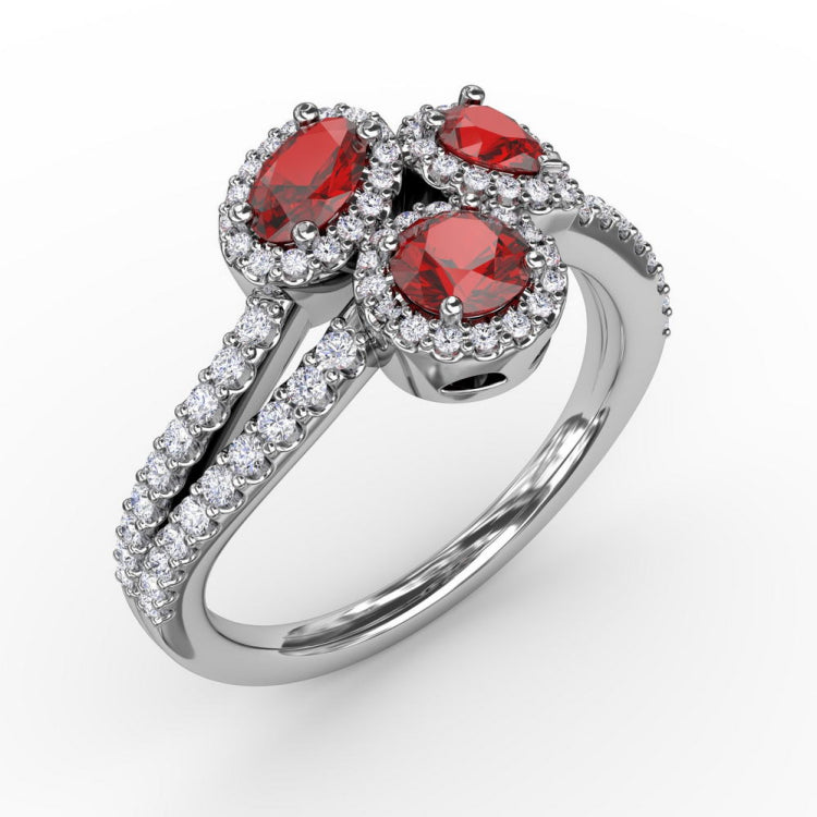Feel The Elegance Ruby and Diamond Ring 