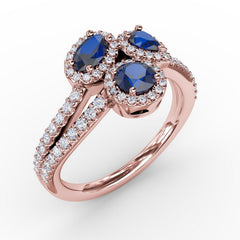Feel The Elegance Sapphire and Diamond Ring 