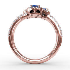 Feel The Elegance Sapphire and Diamond Ring 
