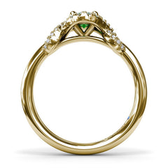 Love Knot Emerald Ring
