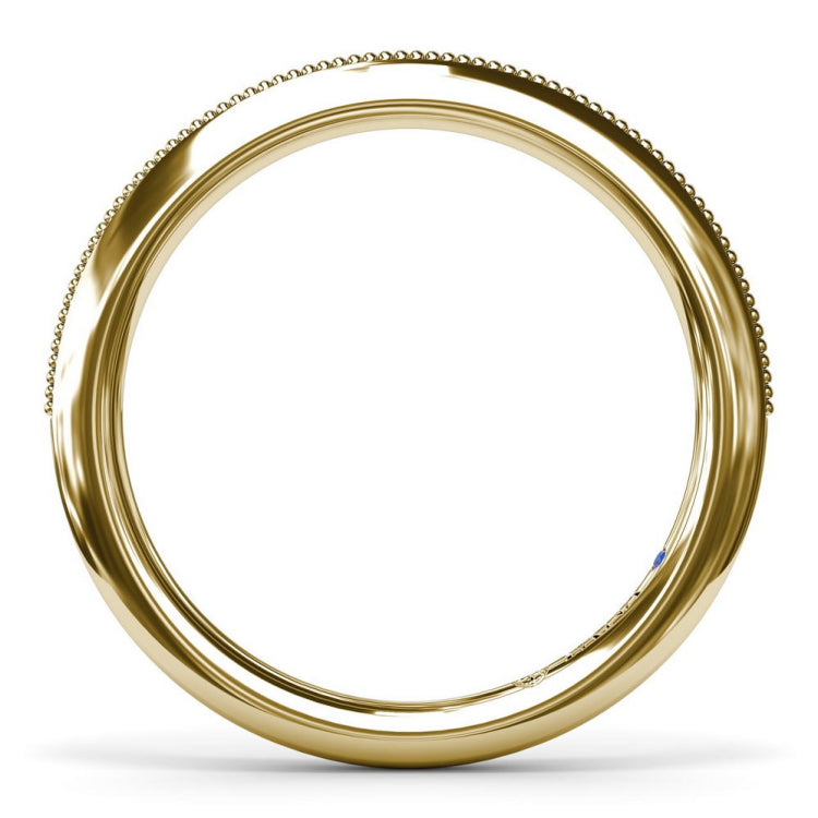 Knife-Edge Gold Wedding Band