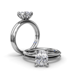Knife-Edge Gold Wedding Band