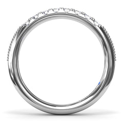 Knife-Edge Diamond Wedding Band