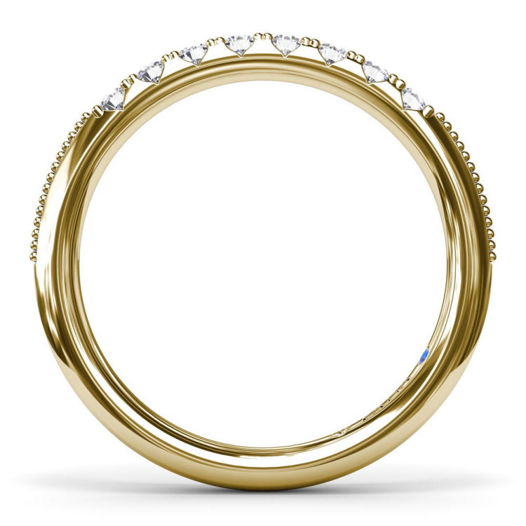 Knife-Edge Diamond Wedding Band