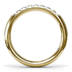 Knife-Edge Diamond Wedding Band