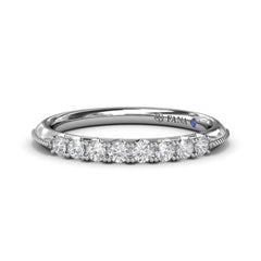 Knife-Edge Diamond Wedding Band