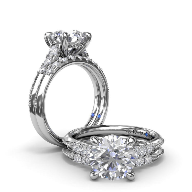 Knife-Edge Diamond Wedding Band