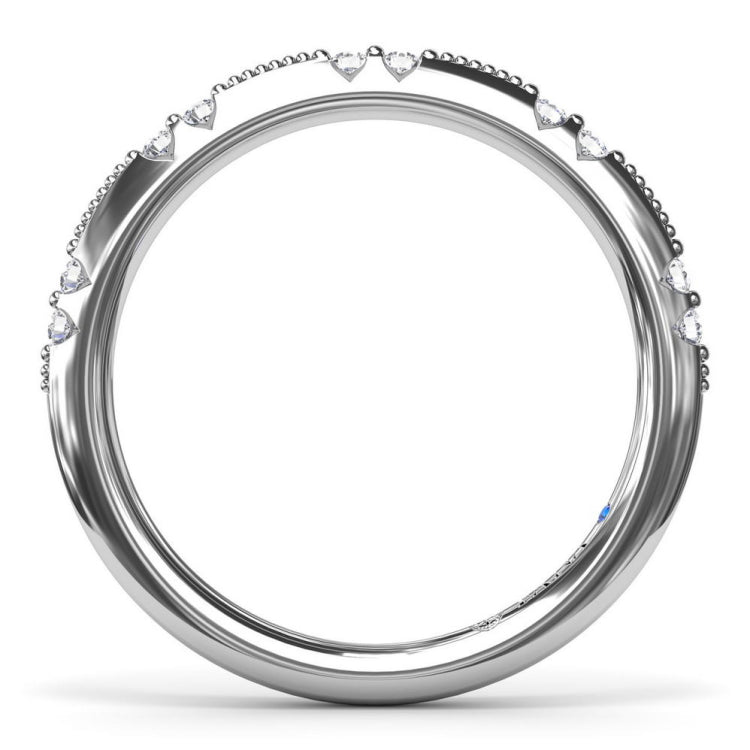 Raindrop Diamond Wedding Band