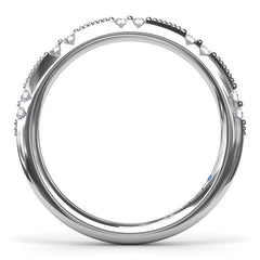 Raindrop Diamond Wedding Band