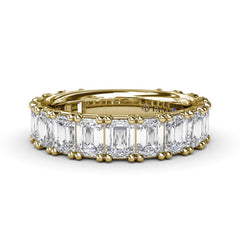 Emerald Cut Diamond Wedding Band