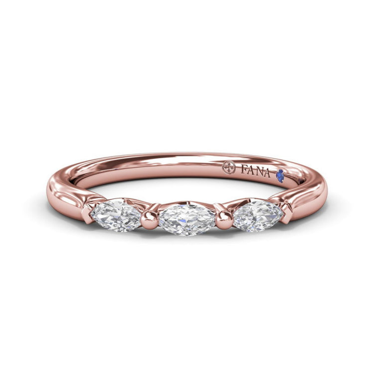 Marquise Diamond Wedding Band