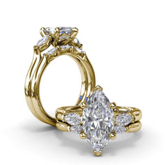 Marquise Diamond Wedding Band