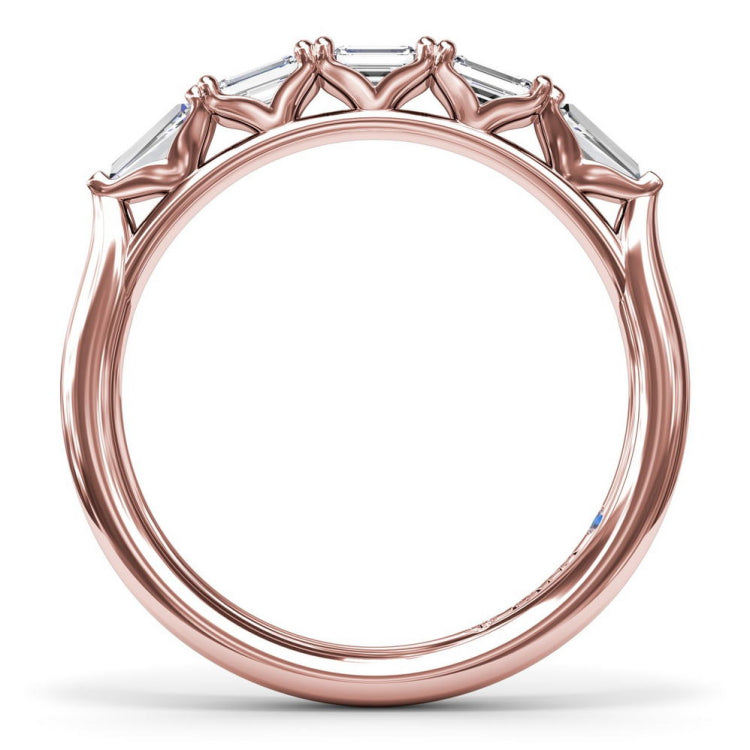 Emerald-Cut Diamond Wedding Band