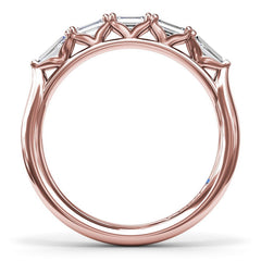 Emerald-Cut Diamond Wedding Band